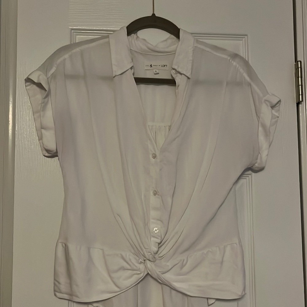 Lou & Grey Loft White Blouse